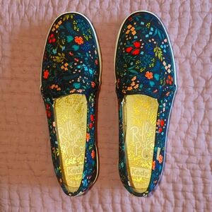 New Keds Rifle Paper Co. Platform Floral Slip On Sneakers size 6.5 women's